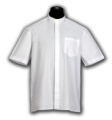 Chemise clergyman manches courtes. id: 255