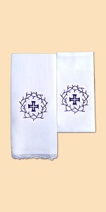 Linge d'autel brodé - complet (id: 761)
