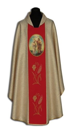 Chasuble avec une peinture de Jean-Baptiste