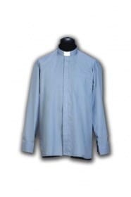 Chemise clergyman manches longues. id: 258