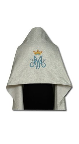 Voile huméral mariale brodé. (id: 488)