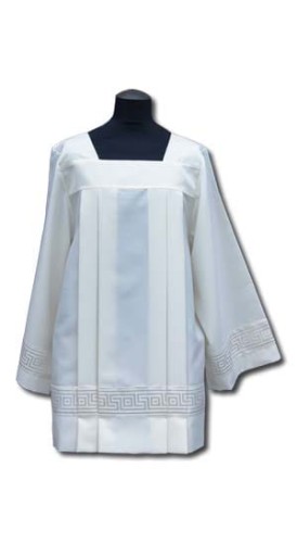 Surplis en crêpe avec une bande satinée (id: 627)