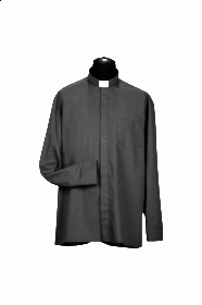 Chemise clergyman - grandes tailles manches longues. (id: 259)