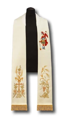 Étole brodées avec l'image