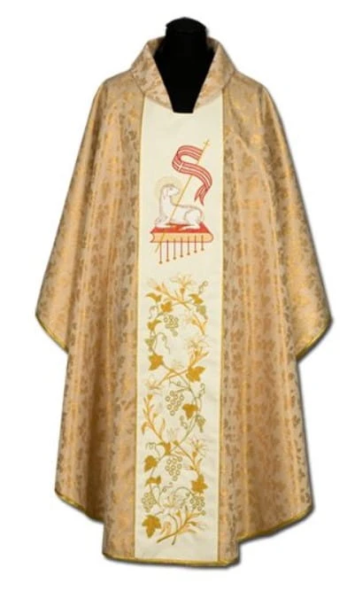 Chasubles brodées avec l'image de l'agneau Pascal (id: 106)