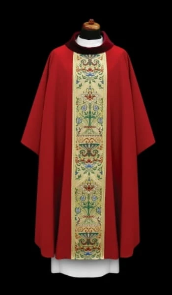 Élégant chasuble avec bande tissé (id: 689)D