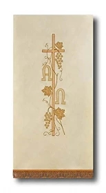 Copri ambone ricamato- bianco (id: 512)