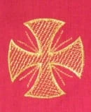 Chasuble brodé directement sur le tissu - lin (id: 186)