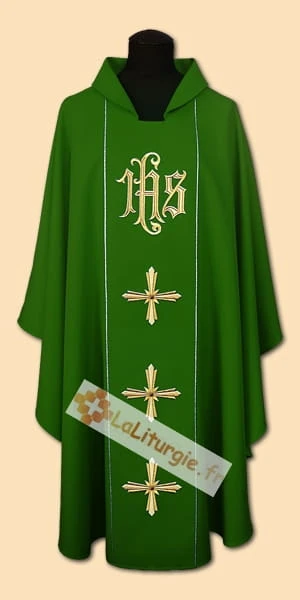Chasuble en laine brodée (id: 710)