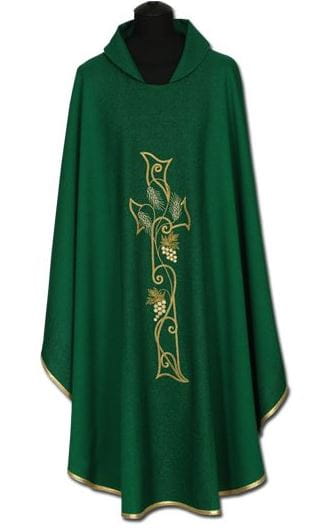 Chasuble brodée directement sur le tissu. (id: 181