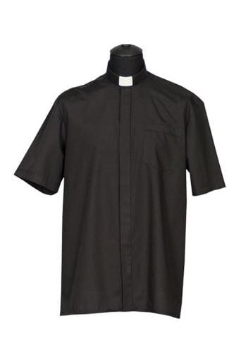 Chemise clergyman, manches courtes. (id: 244)