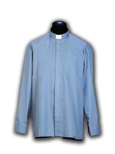Chemise clergyman, manches longues. (id: 247)