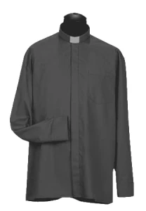 Chemise clergyman, manches longues. (id: 248)