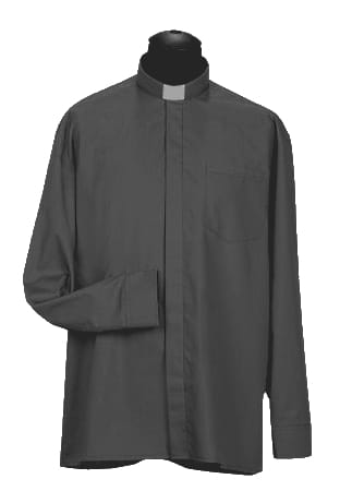 Chemise clergyman, manches longues. (id: 248)