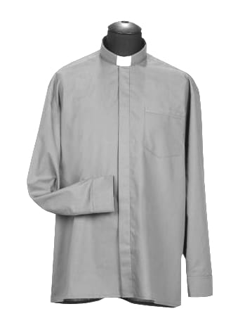 Chemise clergyman, manches longues (id: 719)