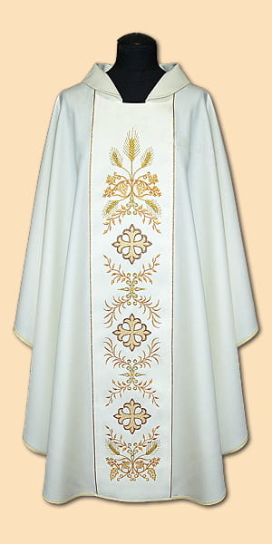 Chasuble avec une bande brodée (id: 750)
