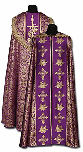 Chape en polyester or - violet (id: 465)