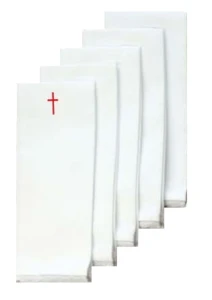 Purificatoire avec croix brodée (1 pcs). (id: 412)