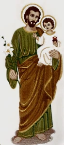 Chasuble brodé avec l'image de Saint Joseph (id: 783)
