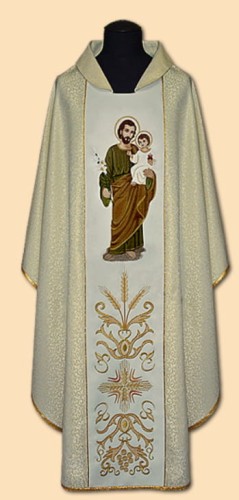 Chasuble brodé avec l'image de Saint Joseph (id: 783)