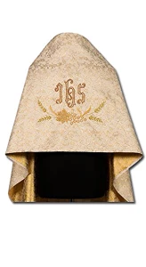 Velo omerale ricamato - dorato. (id: 493)