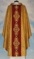 Chasuble avec une bande brodée (id: 780) dore