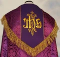 Chape liturgique  violet 2 - tissu brocart id 779.jpg