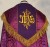 Chape liturgique  violet 2 - tissu brocart id 779.jpg