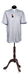 Chemise clergyman,  manches courtes (id: 243)