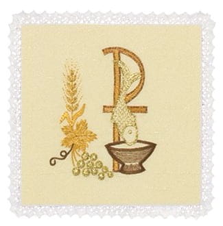 Pâle liturgique brodée.