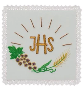 Palla liturgica ricamata. (id: 329)