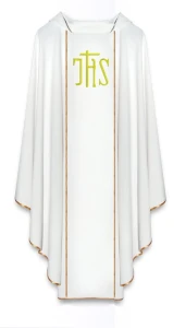 Chasuble brodée à la machine.  (id: 696)