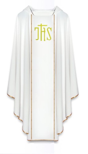 Chasuble brodée à la machine. (id: 696)