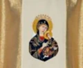 Chasuble brodé avec l'image de Notre-Dame du Perpétuel-Secours (id: 94)B