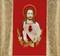 Chasuble brodé avec l'image du Sacré Coeur de Jésus (id: 89)B