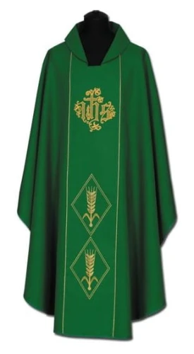 Chasuble avec une bande brodée. (id: 191)