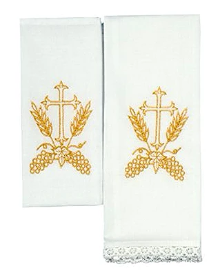 Linge d'autel brodée - complet