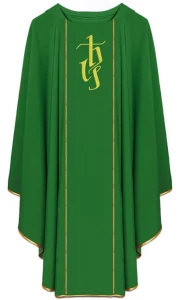Chasuble brodée à la machine. (id: 690)