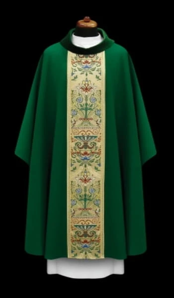 Élégant chasuble avec bande tissé (id: 689)B