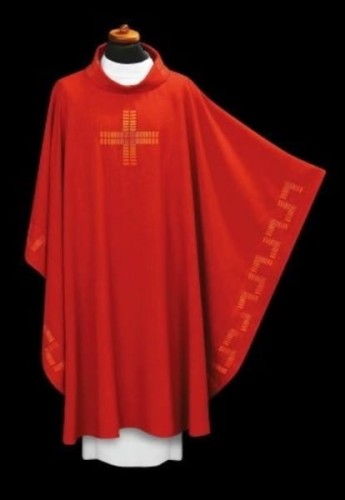 Chasuble avec croix brodé (id: 688)B