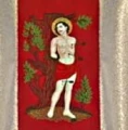 Chasuble brodé avec l'image de Saint Sébastien (id: 764)B