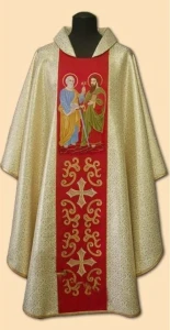 Casula ricamata con l'immagine dei Santi Pietro e Paolo (id: 767)