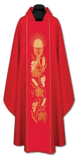 Chasuble avec une bande brodée. (id: 199)