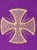Chasuble brodé directement sur le tissu - lin (id: 186)