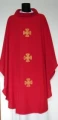 Chasuble brodé directement sur le tissu - lin (id: 186)