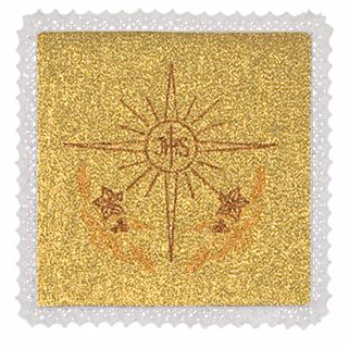 Pâle liturgique brodée. 