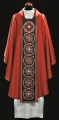 Chasuble en damas riches brodée. (id: 698)D