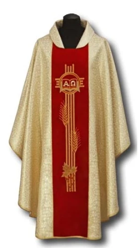 Chasuble avec une bande de velours. (id: 214)