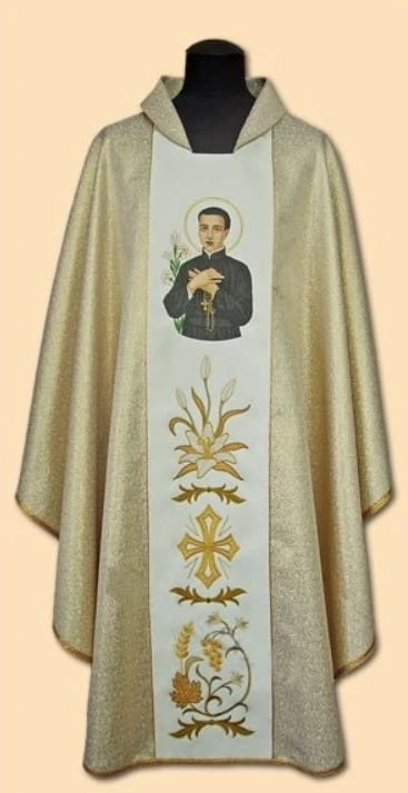 Chasuble brodé avec l'image de Saint Stanislas Kostka (id: 768)