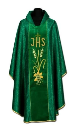 Chasuble en damas-brodée. (id: 215)